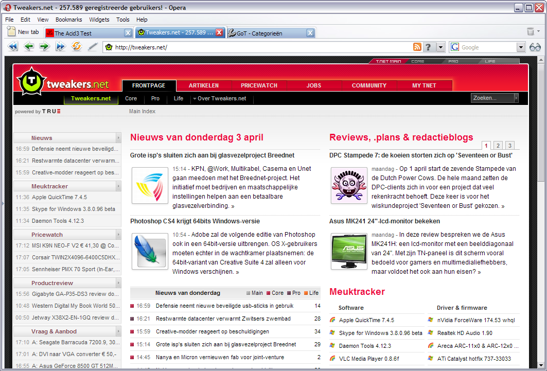 Opera 9.27 build 8841 screenshot