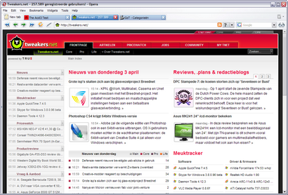 Opera 9.27 build 8841 screenshot (410 pix)