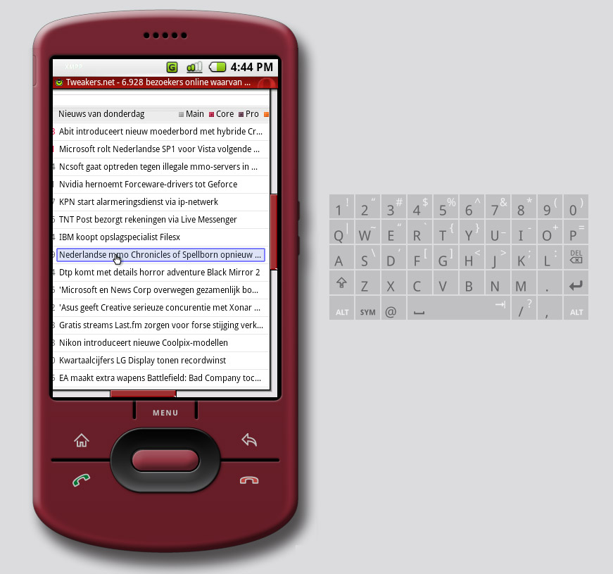 Opera Mini voor Google Android