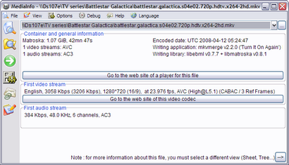 MediaInfo 0.7.6.3 screenshot (410 pix)