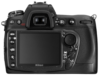 Nikon D300 - achterkant