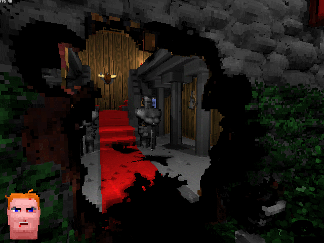 Voxelstein 3D - gat in muur