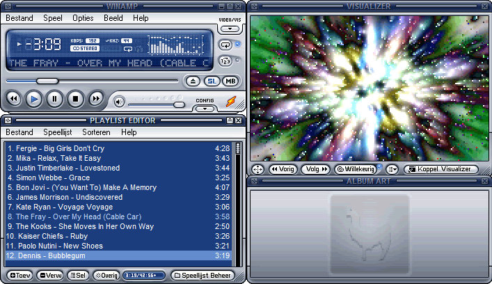 Winamp Nederlands, meer vensters