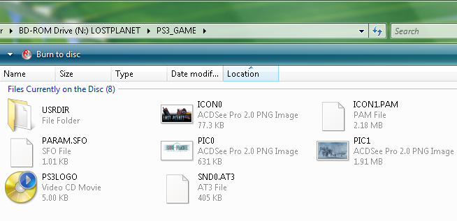 Inhoud van PS3-speldisc Lost Planet blootgelegd - bestanden