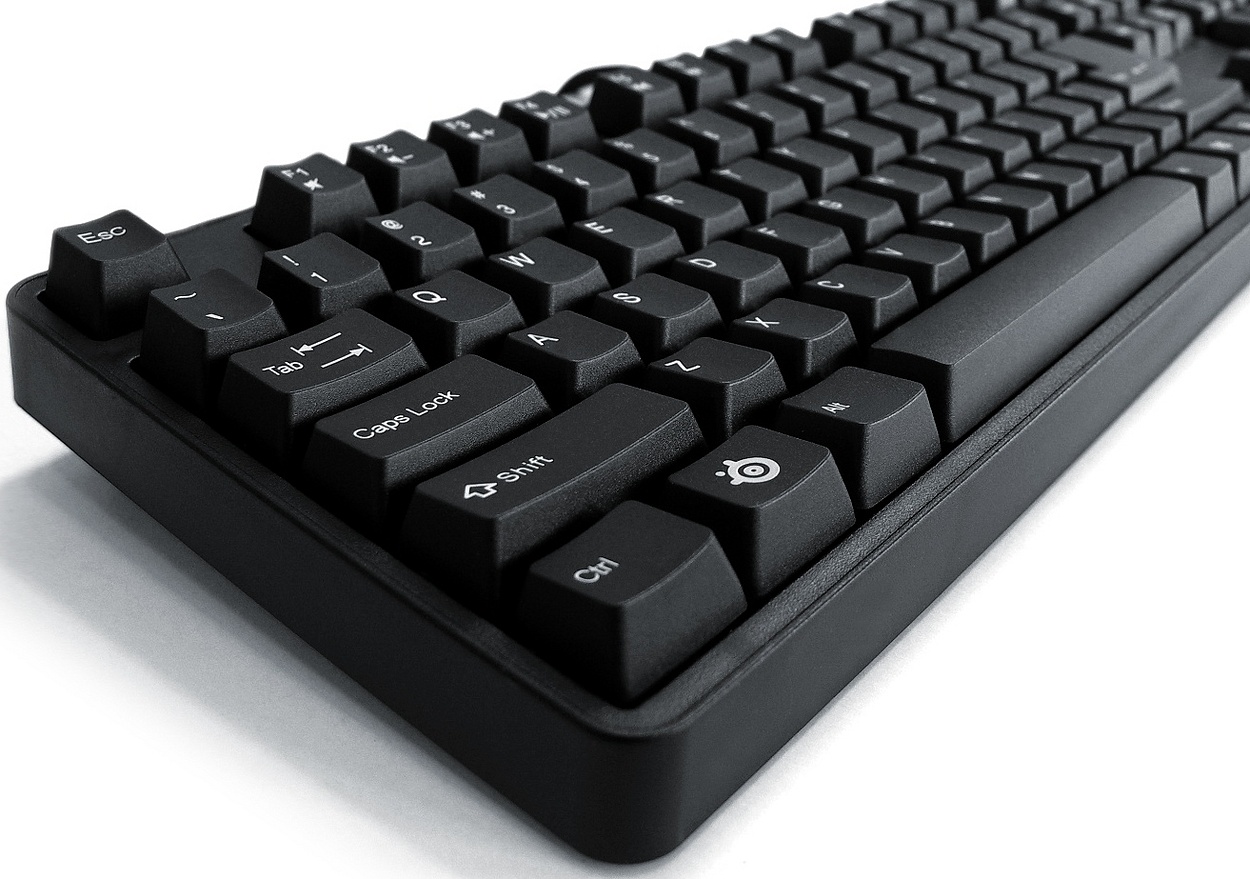 Steelseries 7G Professional Gaming Keyboard - isometrisch aanzicht dichtbij