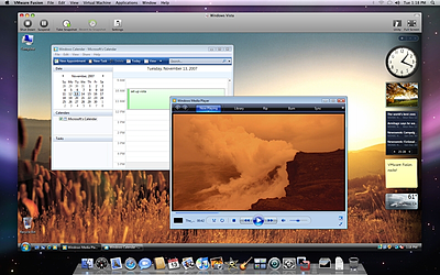 Vmware Fusion draait Windows Vista op Mac OS X