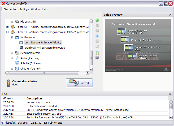 ConvertXtoDVD 3.0.0.13 screenshot