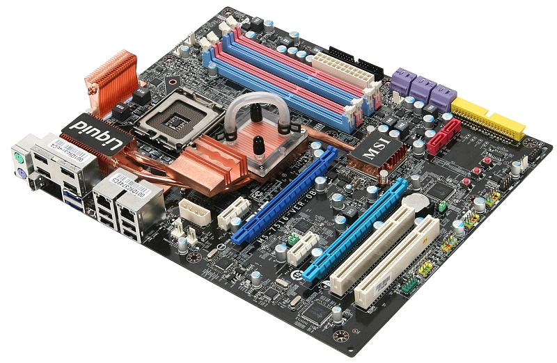 MSI P45 Diamond schuin