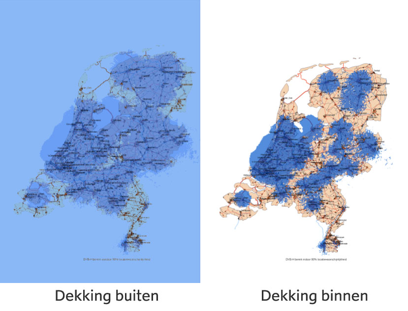 KPN Mobiel TV Dekkingsgebied