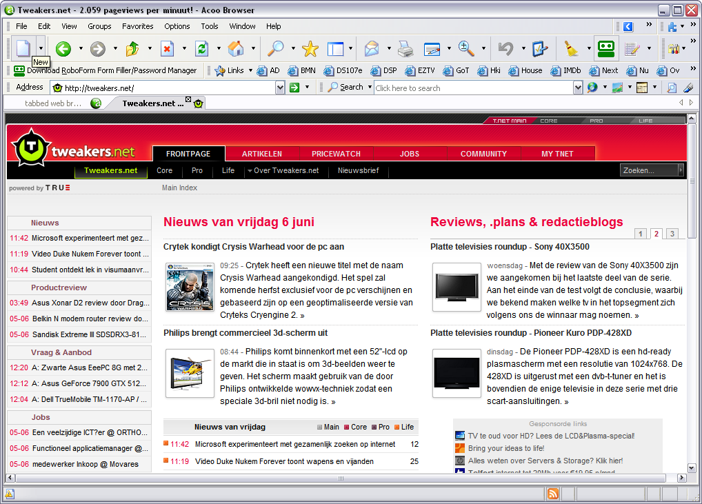 Acoo Browser screenshot