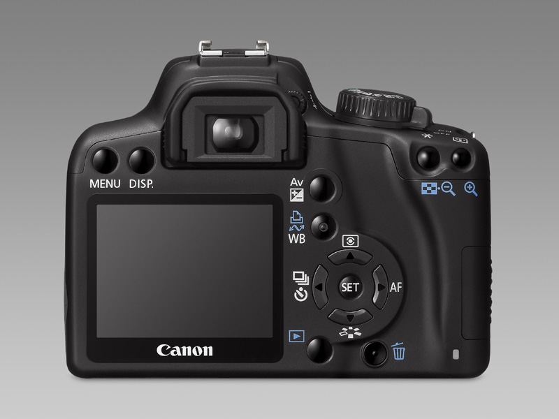 Canon 1000D - achterkant