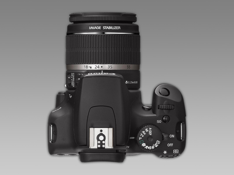 Canon 1000D - bovenaanzicht