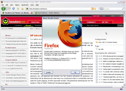 Mozilla Firefox 3.0 screenshot (410 pix)