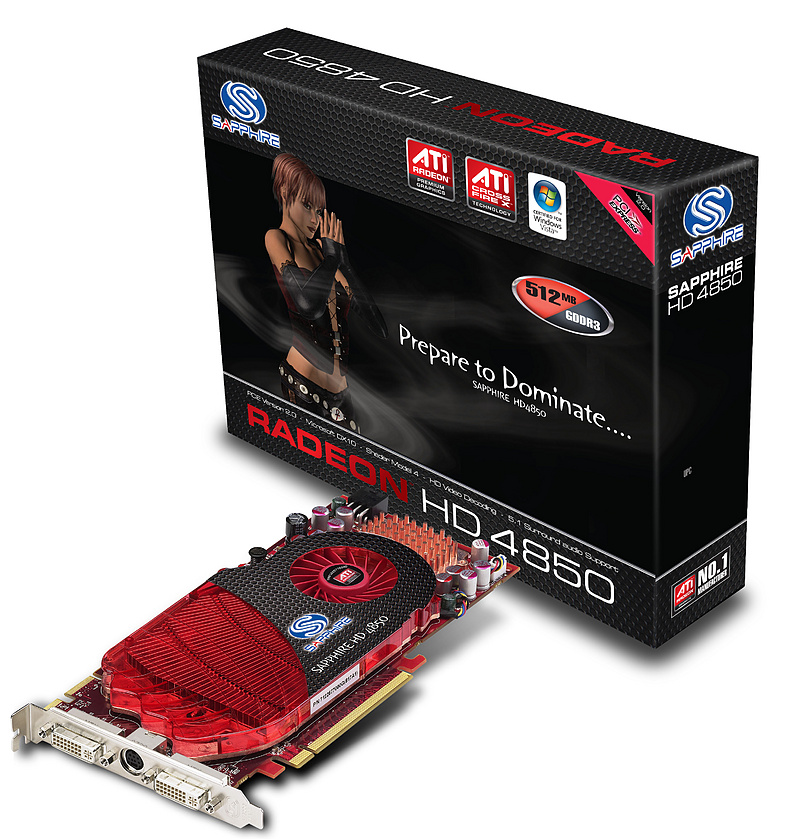 Sapphire Radeon HD 4850 (kaart + box)
