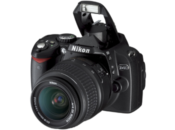 Nikon D40 3/4 boven