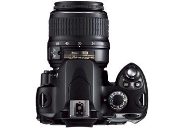 Nikon D40 bovenzijde