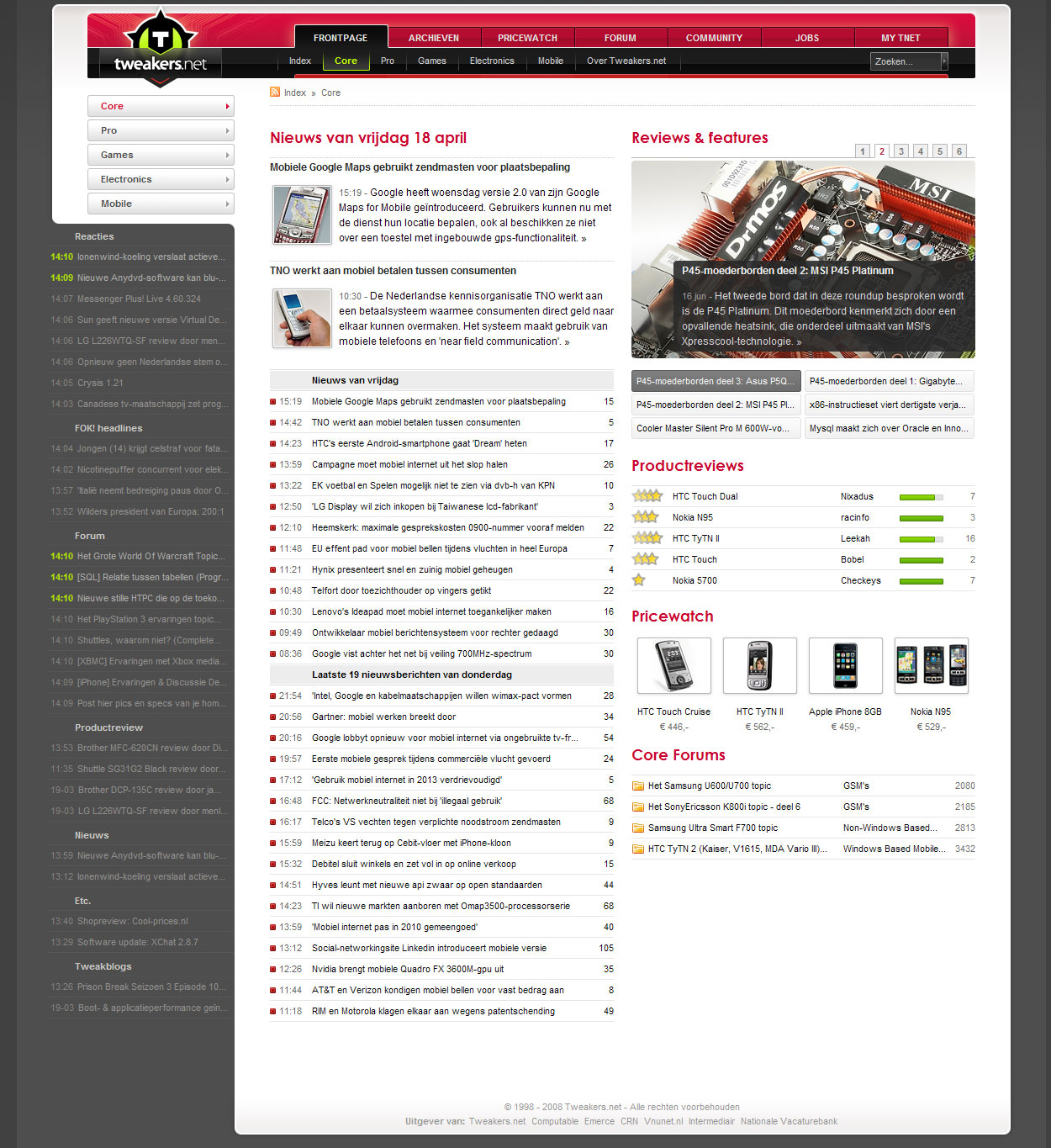 Layout Channelindex