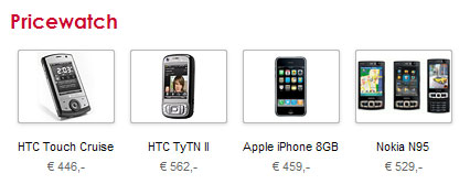 Layout Pricewatch-blokje