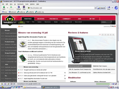 Mozilla Seamonkey screenshot (481 pix)