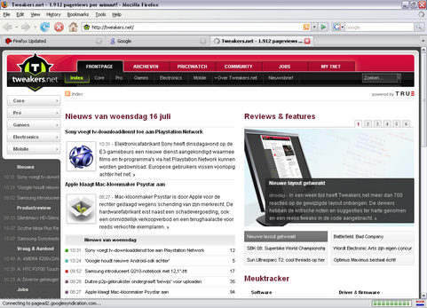 Mozilla Firefox 2.0.0.16 screenshot (481 pix)