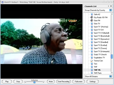 ChrisTV Online 3.00 screenshot (481 pix)