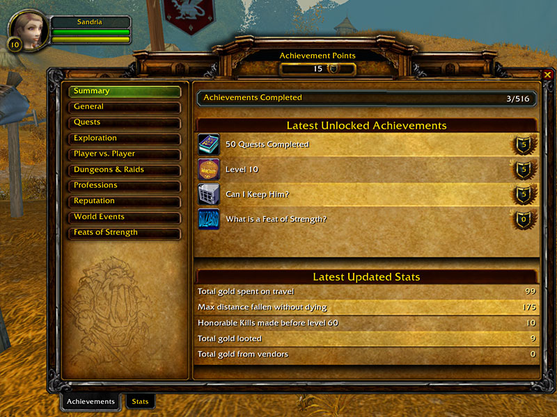 World of Warcraft: Wrath of the Lich King Achievements