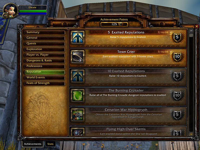 World of Warcraft: Wrath of the Lich King Achievements
