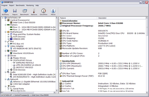 HWiNFO32 2.20 screenshot (481 pix)