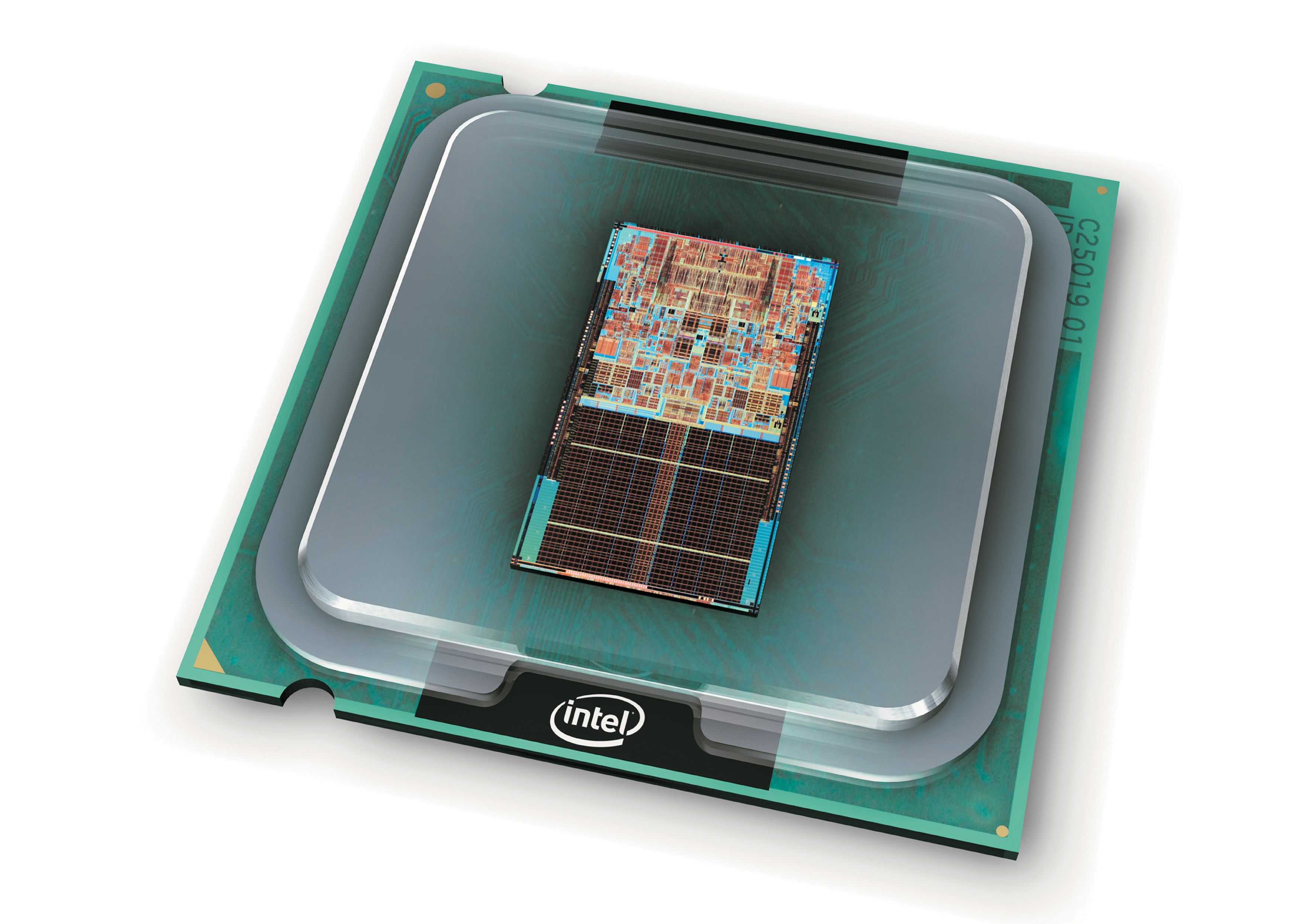 Intel Core2 Duo processor illustration