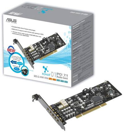 Asus Xonar D1 7.1-geluidskaart