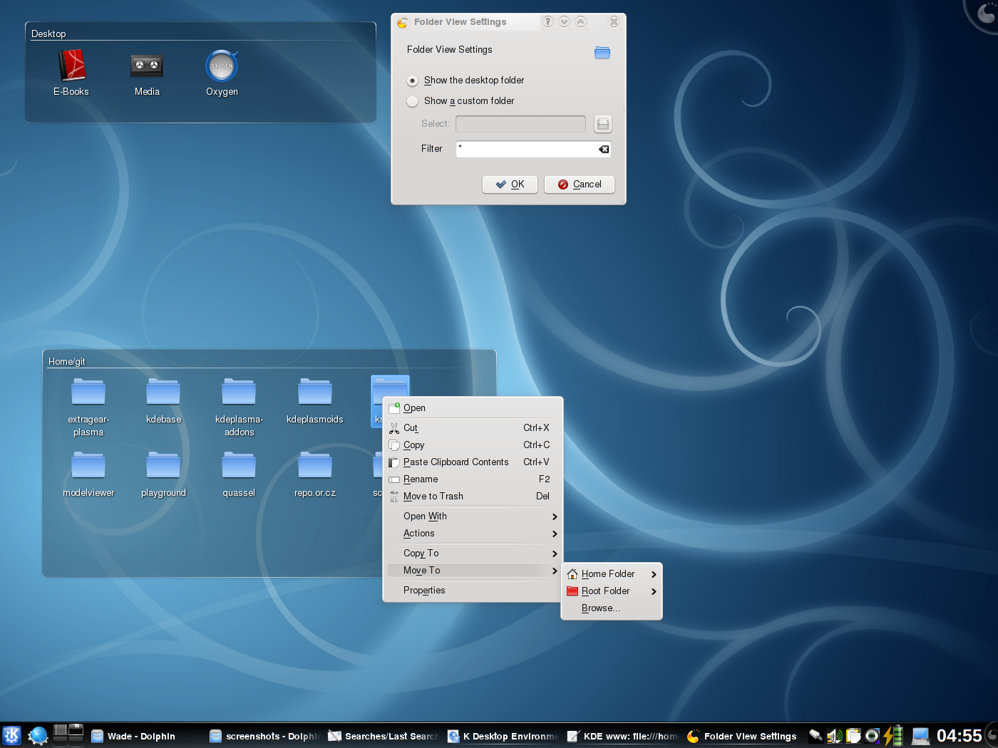 KDE 4.1 - Folderview in Plasma