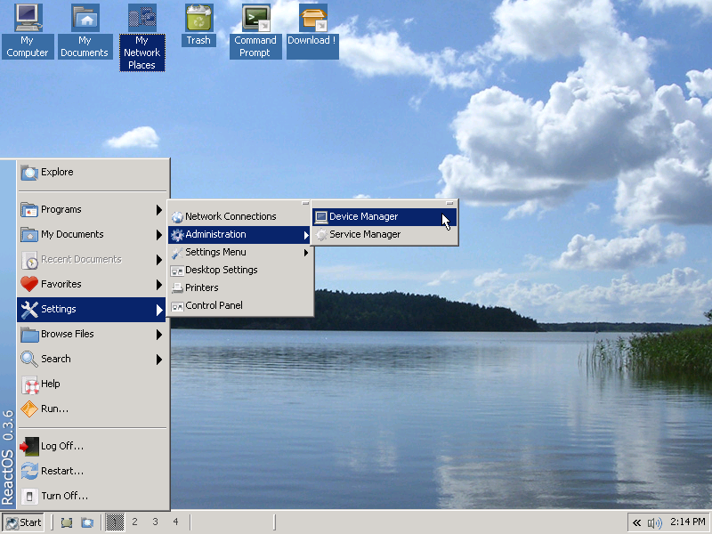 ReactOS 0.3.6 screenshot