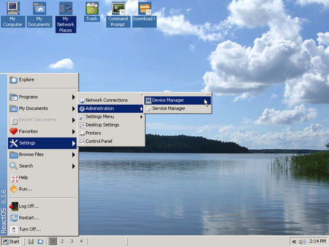 ReactOS 0.3.6 screenshot (481 pix)