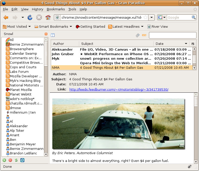 Mozilla brengt Snowl uit