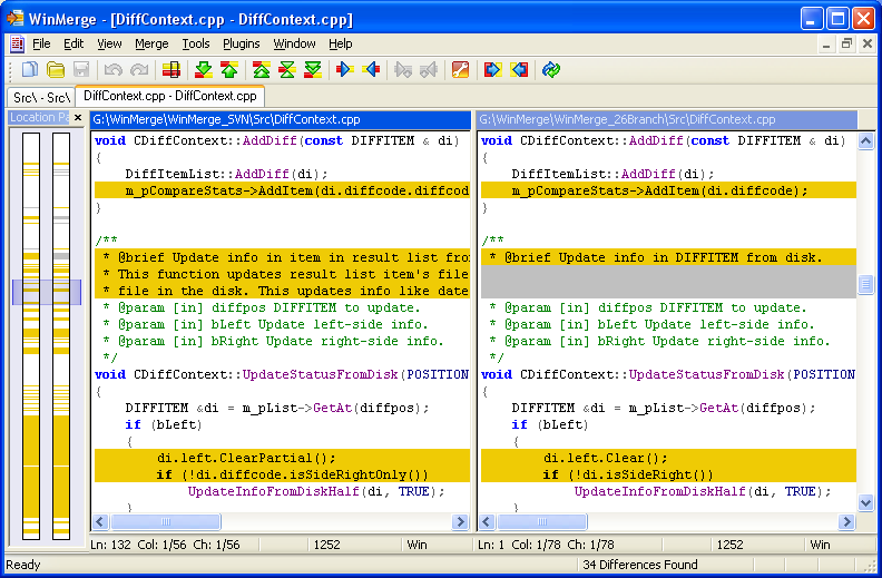 Winmerge 2.8 - file compare