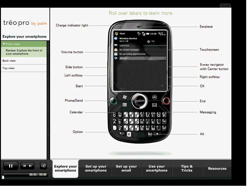 Palm Treo Pro pagina