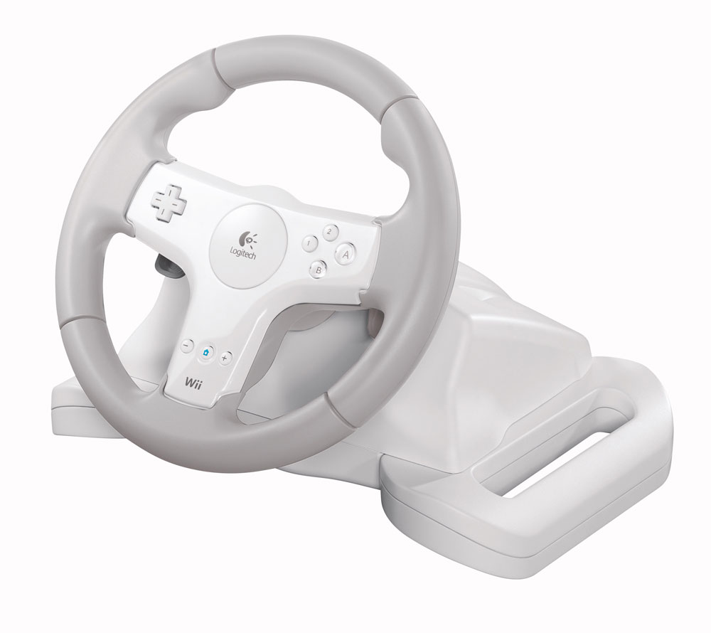 Logitech Wii-racestuur met force feedback