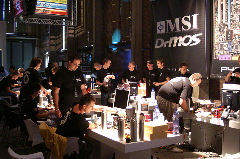 MSI Overklok Challenge 2008 - Nog enkele minuten te gaan