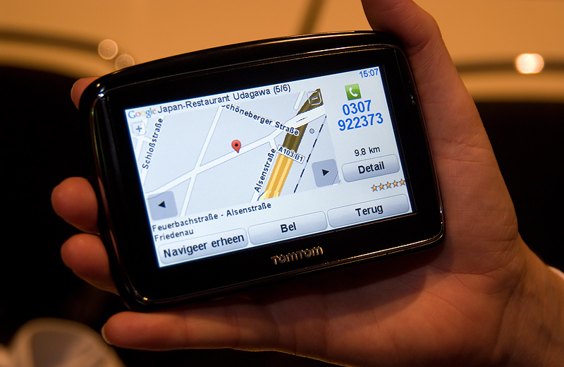 TomTom 940 Live - Google Local Search zoekresultaat