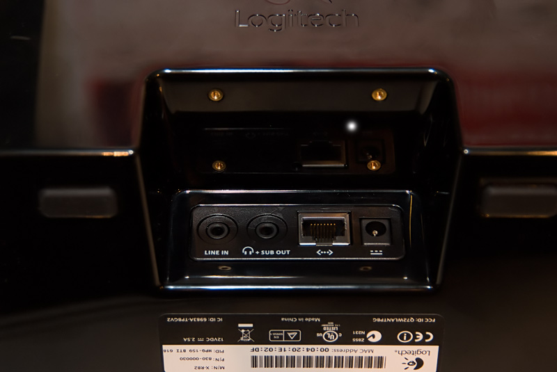 Logitech Squeezebox Boom - Aansluitingen
