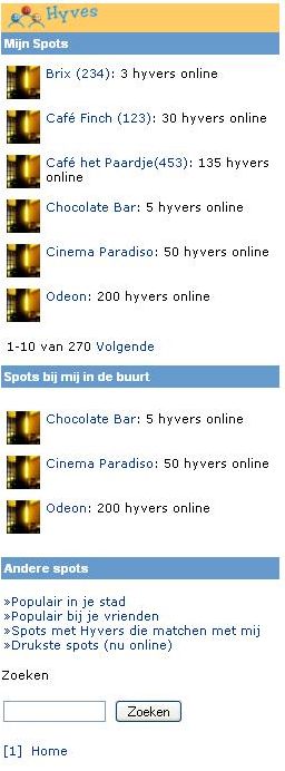 Mobiele applicatie Hyves