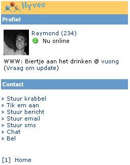 Mobiele applicatie Hyves