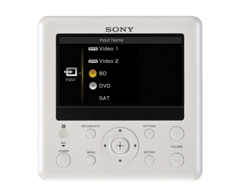 Sony Homeshare bedieningspaneel