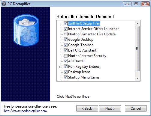 PC Decrapifier screenshot
