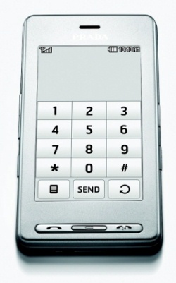 LG KE850 Prada Zilver, Zwart