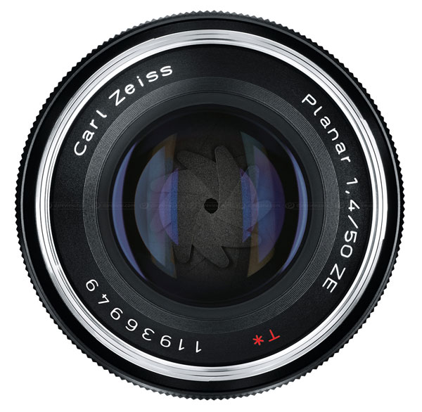 Carl Zeiss Planar 50 voorkant