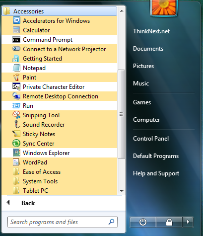 Windows 7 screenshots