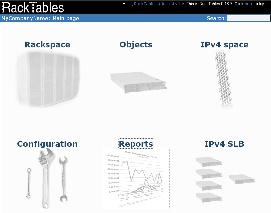 Racktables 0.16.3