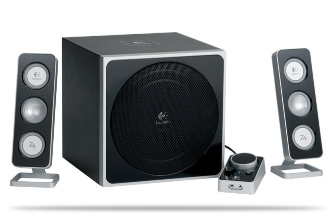Logitech Z-4 (2.1, 2x 8.5W, 23W, Zwart)