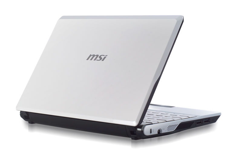 MSI Wind U120 achterkant